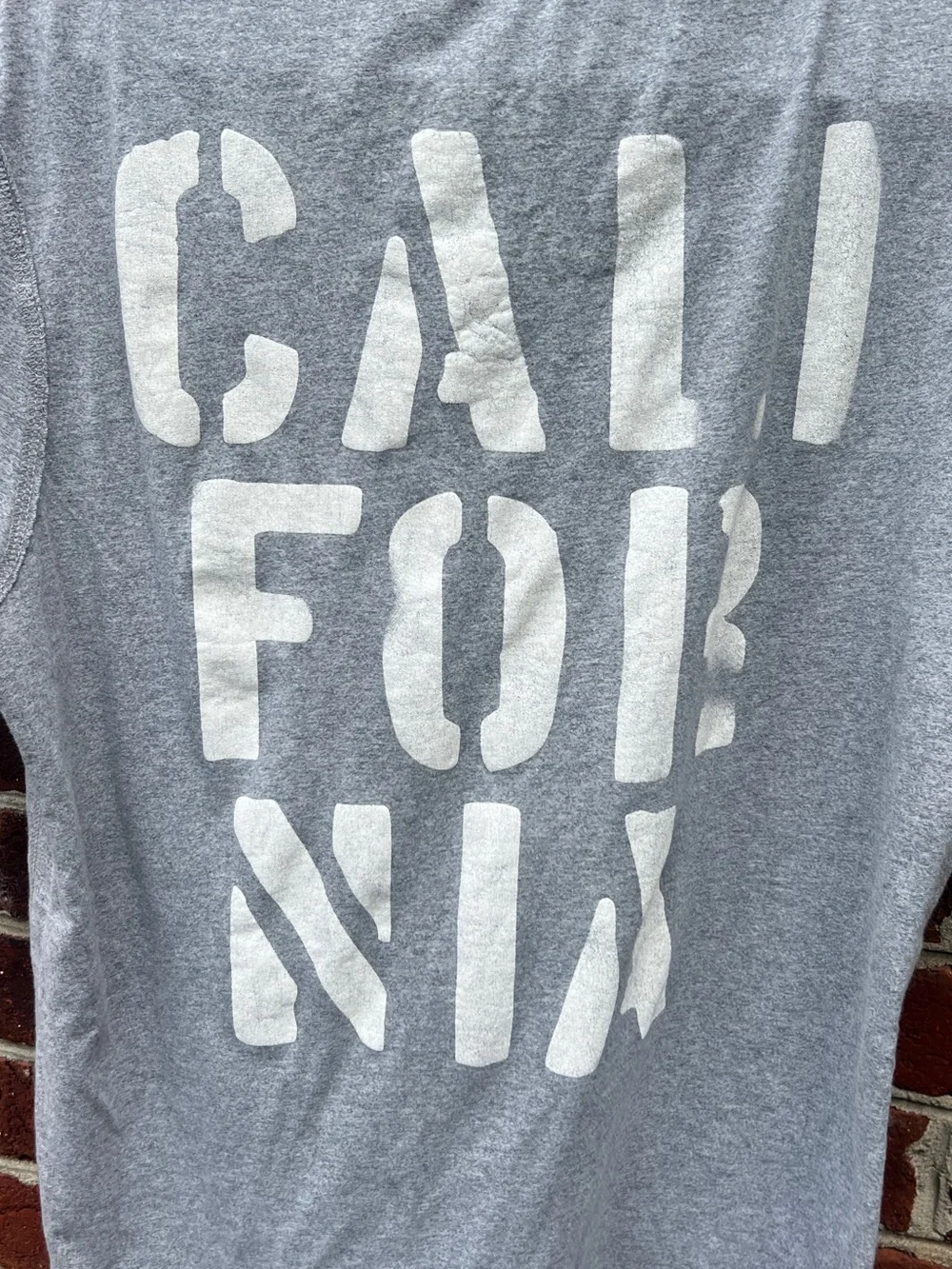 True Religion XL California Graphic Tee Gray Y2K Streetwear